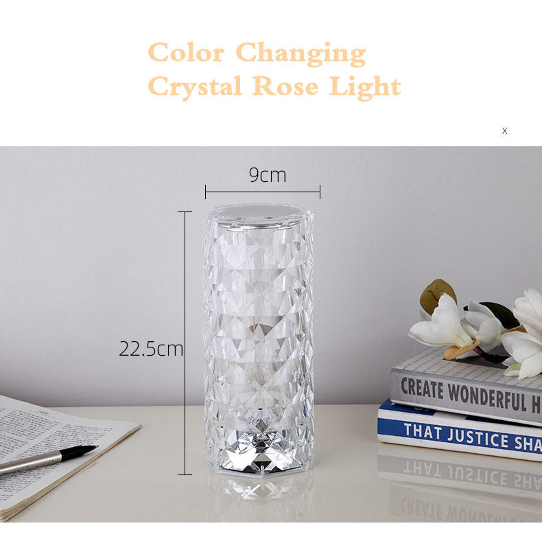 🎁Nur für kurze Zeit 50 % Rabatt💥🎁Berührungsrosen-Kristalllampe