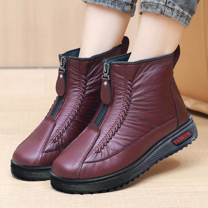 👢 50% RABATT – NUR FÜR KURZE ZEIT! ✨ Damen-Winterstiefeletten – wärmend und wasserabweisend mit seitlichem Reißverschluss für einfaches An- und Ausziehen ❄️🛍️