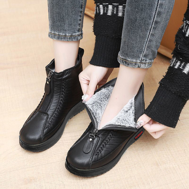 👢 50% RABATT – NUR FÜR KURZE ZEIT! ✨ Damen-Winterstiefeletten – wärmend und wasserabweisend mit seitlichem Reißverschluss für einfaches An- und Ausziehen ❄️🛍️