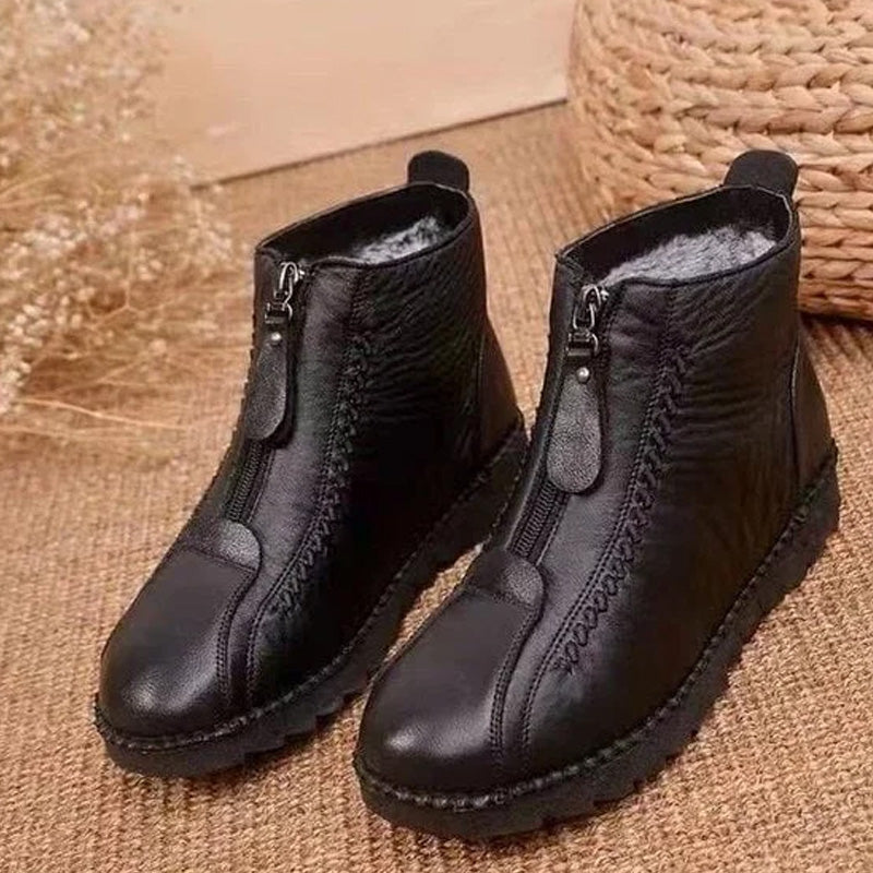 👢 50% RABATT – NUR FÜR KURZE ZEIT! ✨ Damen-Winterstiefeletten – wärmend und wasserabweisend mit seitlichem Reißverschluss für einfaches An- und Ausziehen ❄️🛍️