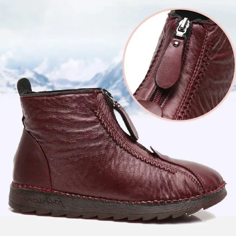 👢 50% RABATT – NUR FÜR KURZE ZEIT! ✨ Damen-Winterstiefeletten – wärmend und wasserabweisend mit seitlichem Reißverschluss für einfaches An- und Ausziehen ❄️🛍️