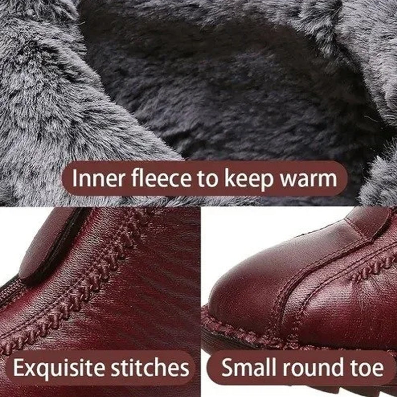 👢 50% RABATT – NUR FÜR KURZE ZEIT! ✨ Damen-Winterstiefeletten – wärmend und wasserabweisend mit seitlichem Reißverschluss für einfaches An- und Ausziehen ❄️🛍️