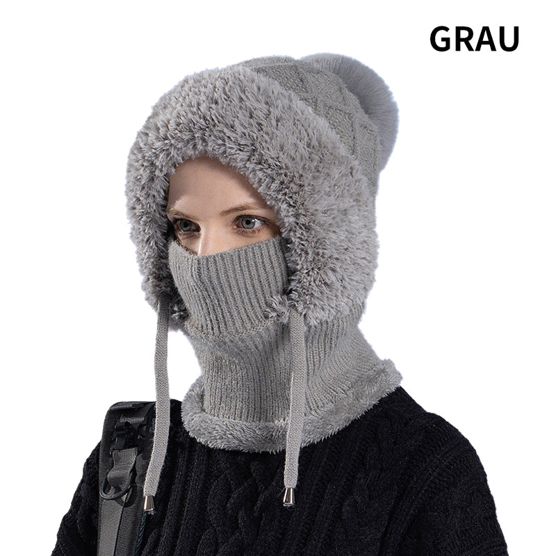 🔥New arrivals offer-Stylish Chunky Winter Knit Hat - With Warm Face Cover and Scarf
