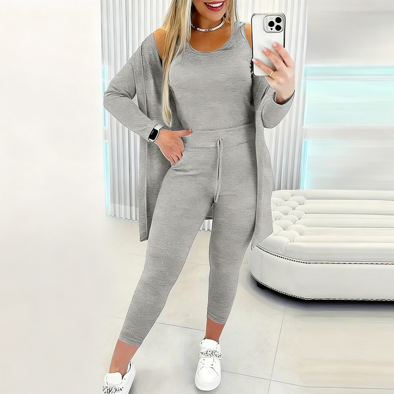 💜LETZTER TAG VERKAUF 50% RABATT💜Damen lässiges und stilvolles 3-teiliges Set