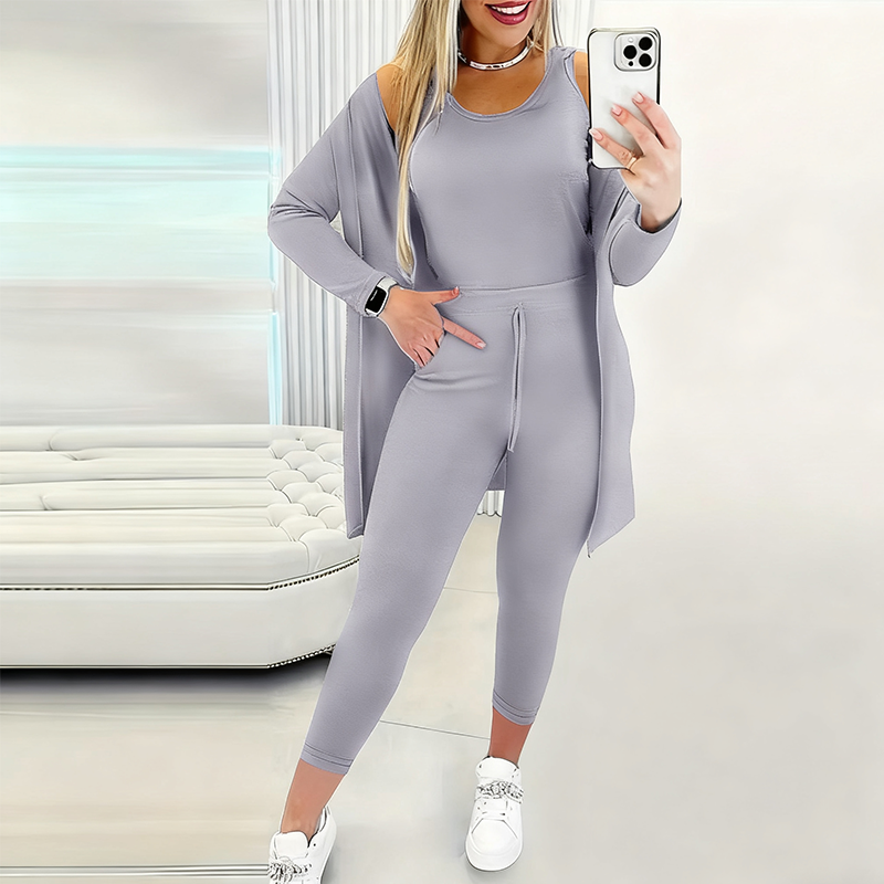 💜LETZTER TAG VERKAUF 50% RABATT💜Damen lässiges und stilvolles 3-teiliges Set