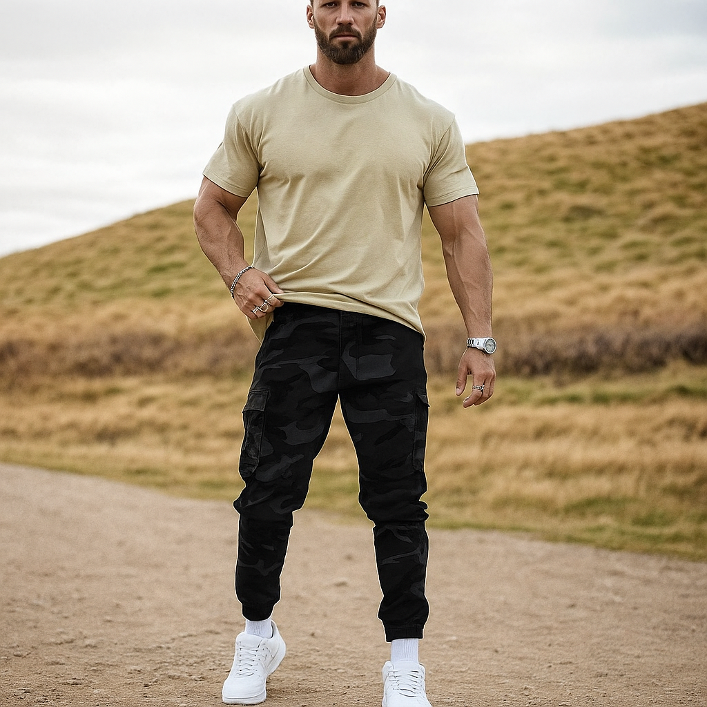 👖 Robusta taktiska arbetsbyxor – 💪 Slitstark nylon-bomull | 🔧 Flera fickor | 🌲 Perfekta för utomhusbruk och arbete