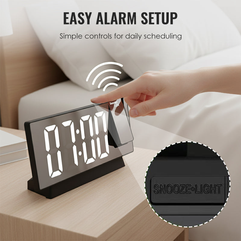 ❤️Ein unkonventioneller Wecker⏰🔥LED-Spiegelprojektions-Wecker