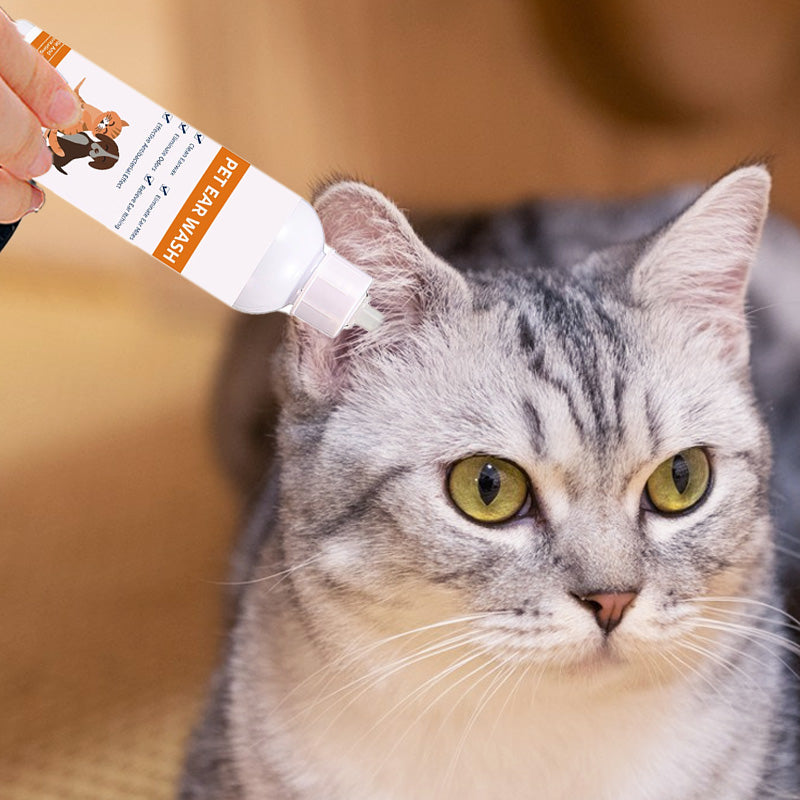 🐾 2 KAUFEN, 1 GRATIS! ✨ Ohrenreiniger für Haustiere – Sanfte Formel mit beruhigender Aloe für Hunde und Katzen, beugt Infektionen und Gerüchen vor 🌿👂