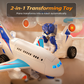 🎁JETZT 50 % RABATT! 🎅 2-in-1-Elektroflugzeug-Roboter – verwandelbar & ferngesteuert, perfekt für Kinder und als Weihnachtsgeschenk ✨