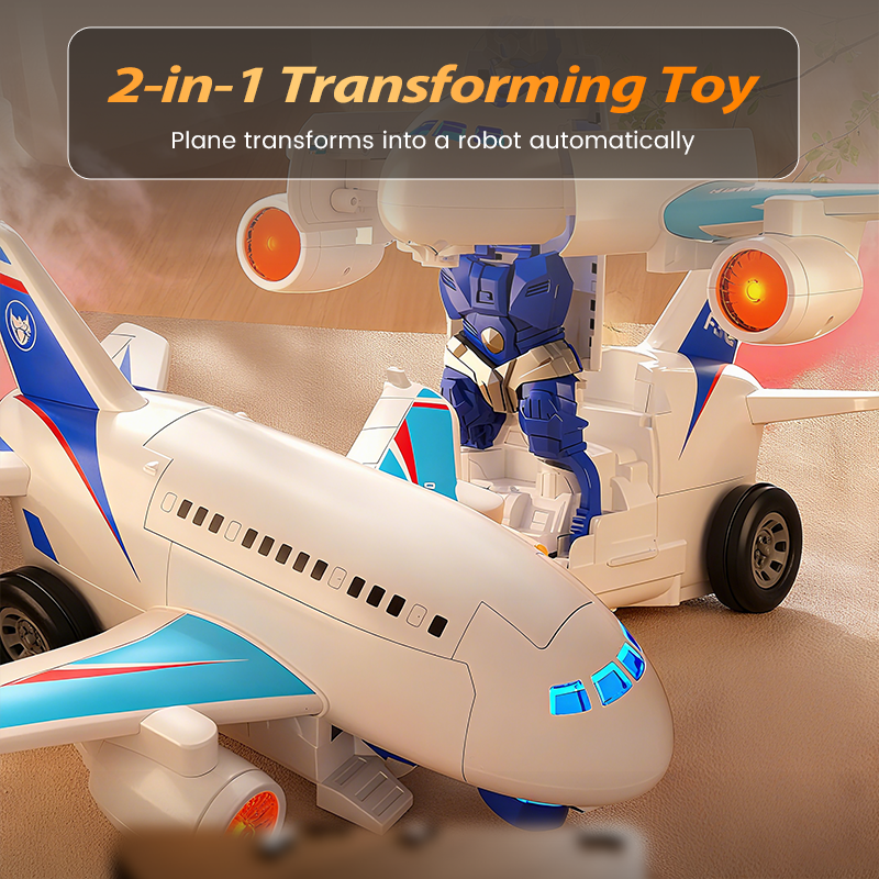 🎁JETZT 50 % RABATT! 🎅 2-in-1-Elektroflugzeug-Roboter – verwandelbar & ferngesteuert, perfekt für Kinder und als Weihnachtsgeschenk ✨
