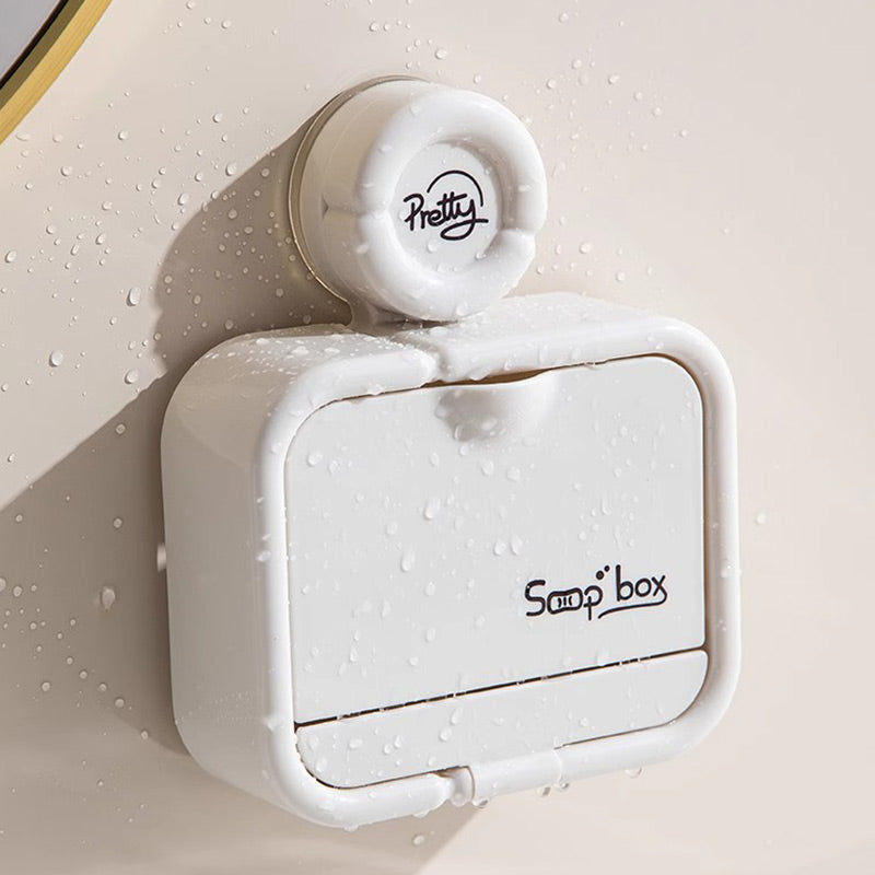 🧼 Wandseifenschale mit Saugnapf und Klappdeckel 💦