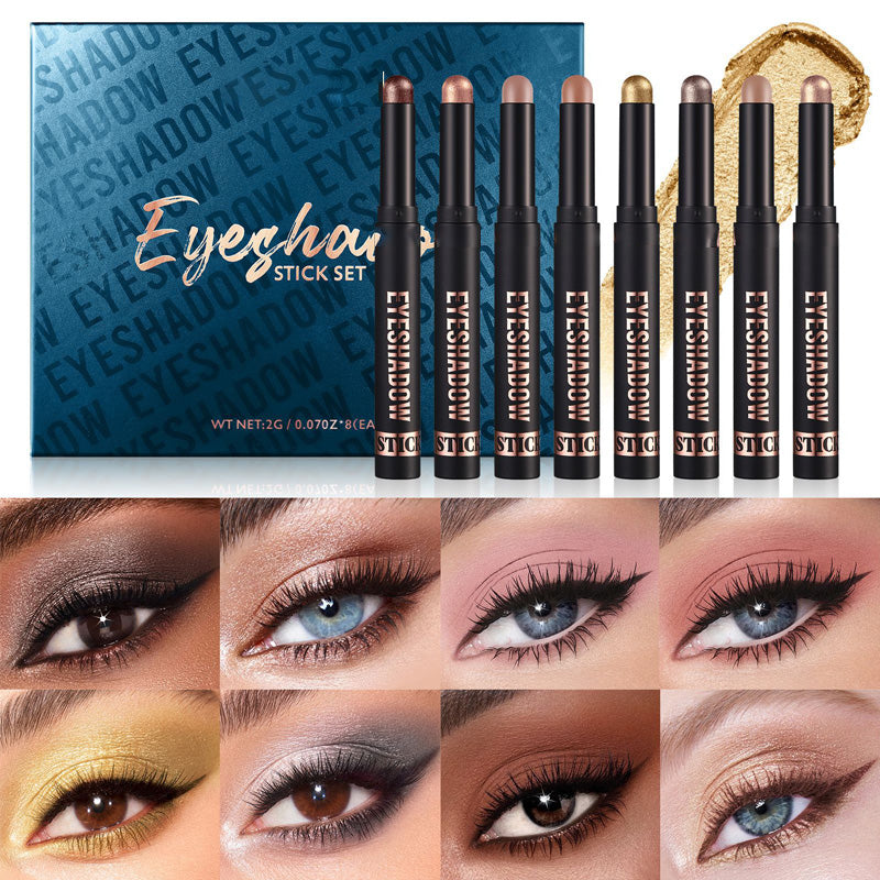 🔥Black-Friday-Mega-Angebot – 50 % Rabatt!🔥Wasserdichter Langhaltiger Lidschatten-Stift-Set