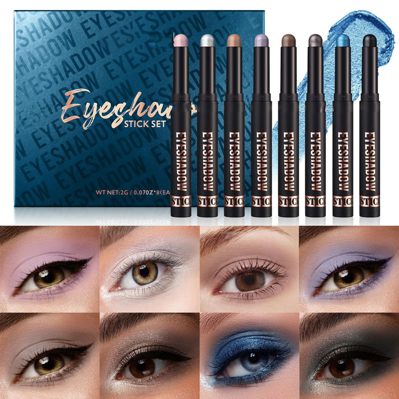 🔥Black-Friday-Mega-Angebot – 50 % Rabatt!🔥Wasserdichter Langhaltiger Lidschatten-Stift-Set