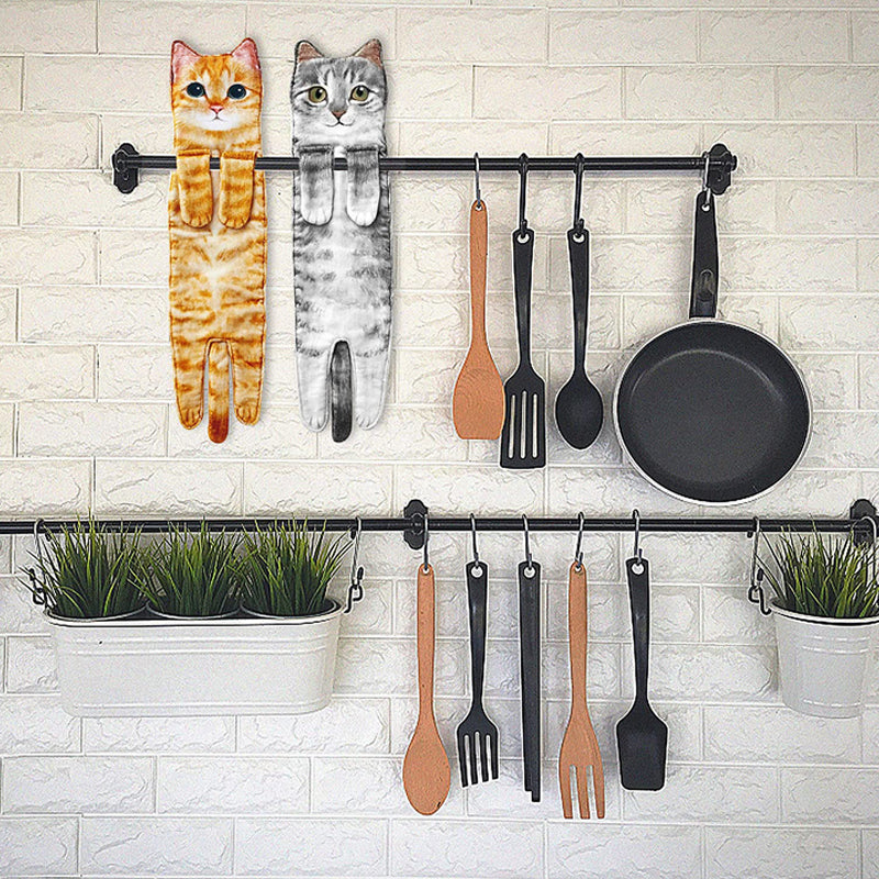 ⏰Nur für kurze Zeit 50 % Rabatt🔥Süßes Katzen-Handtuch😺🐾