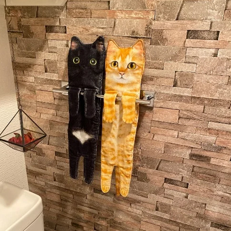 ⏰Nur für kurze Zeit 50 % Rabatt🔥Süßes Katzen-Handtuch😺🐾