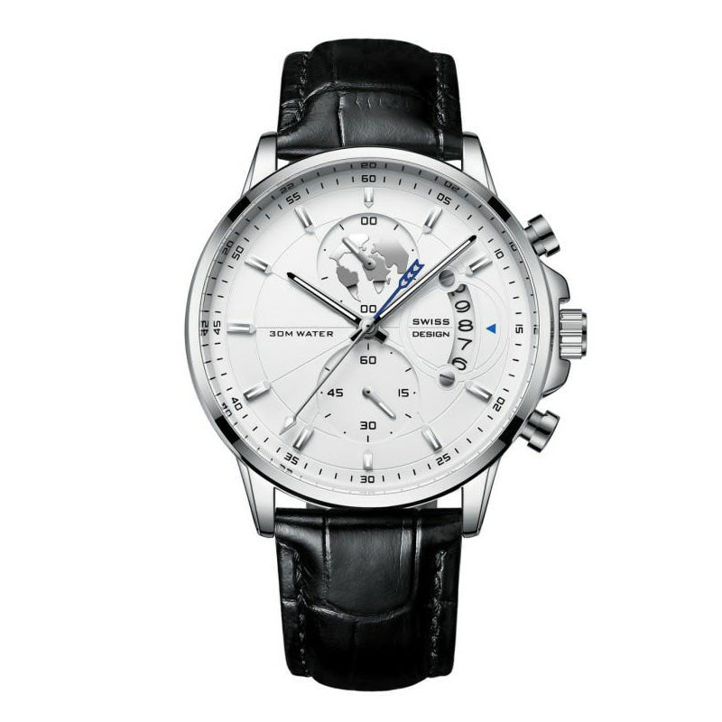 📢📢60 % Rabatt!!! 🎅Herrenuhr mit Globusmotiv im maritimen Stil