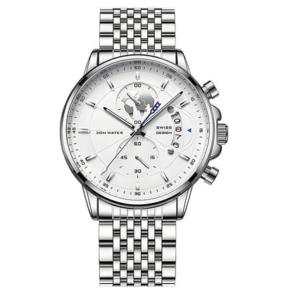 📢📢60 % Rabatt!!! 🎅Herrenuhr mit Globusmotiv im maritimen Stil