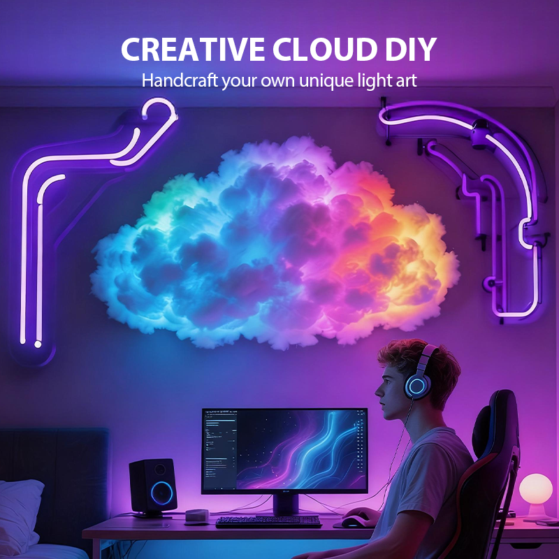 📢🎁60% RABATT!!! ✨Thundercloud USB-betriebene LED-Dekorationslampe🌈☁️