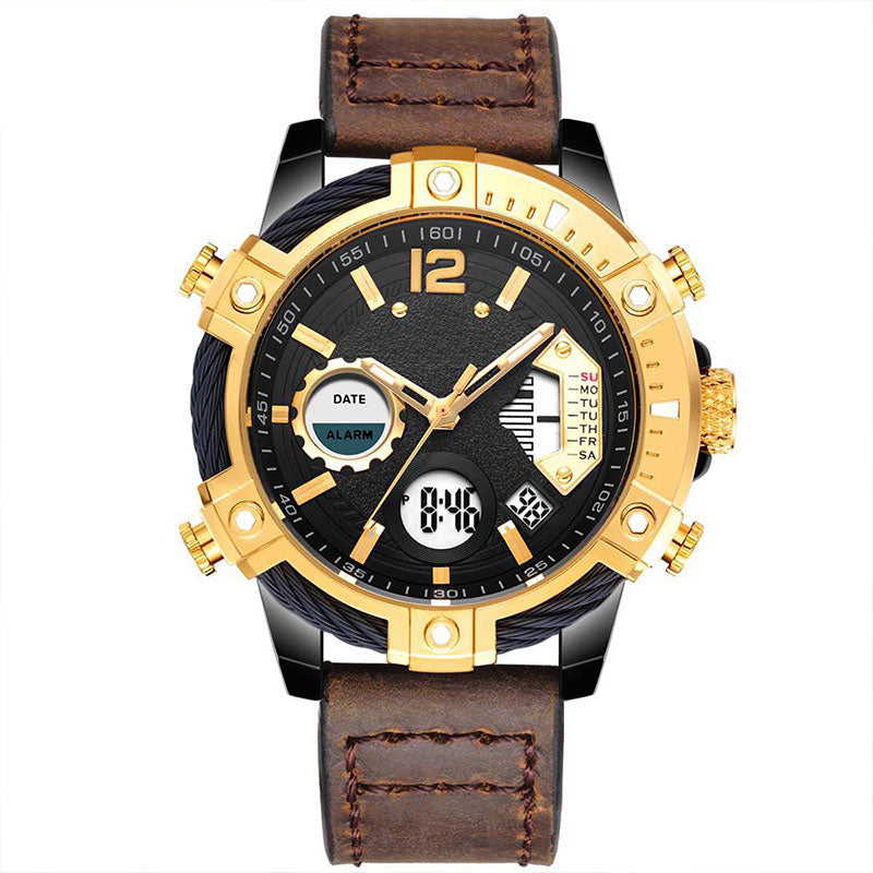 ⌚Multifunktionale Herren-Quarz-Sportuhr mit zwei Displays, wasserdicht bis 3 ATM