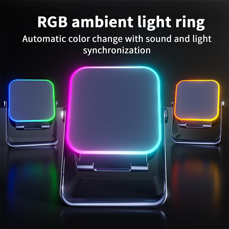 🔥45% RABATT📢Altoparlante Bluetooth a induzione wireless 5 in 1 con supporto regolabile per cellulare