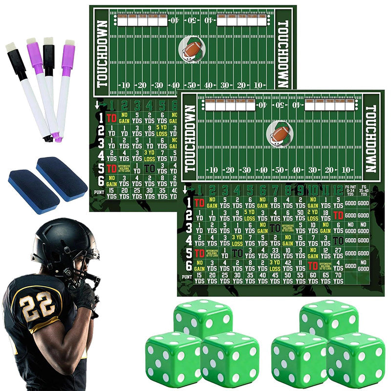 🎄Befristetes Weihnachts-Sonderangebot mit 50% Rabatt🎁✨Lustiges hölzernes Fußball Würfelspiel Set