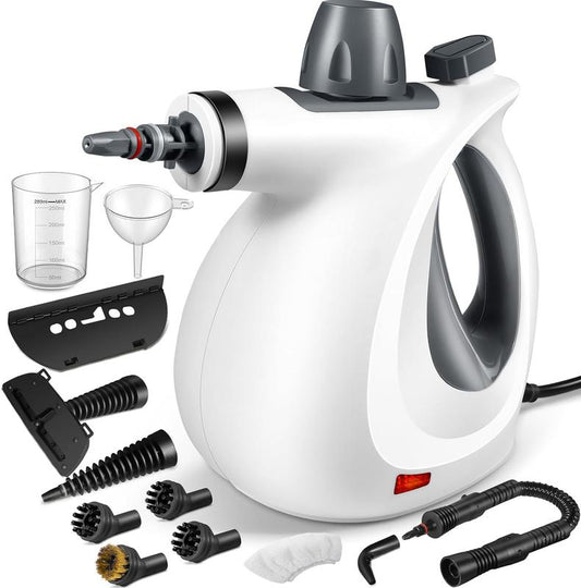 ✨🌟Der All-in-One Dampfreiniger🌈🌈Spürt hartnäckiges Fett & Bakterien aus Küche, Bad & Auto in 15 Sek. weg💫Kontinuierlich 20 Min. chemiefrei reinigen. Leicht & effizient.