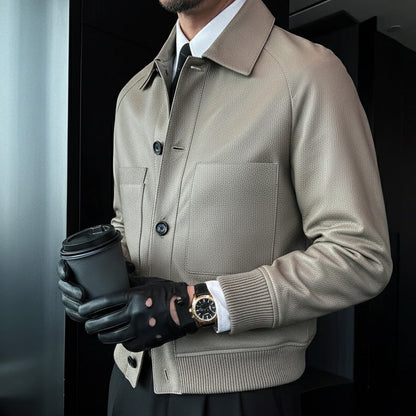 🧥 60% RABATT! ✨ 2025 Maßgeschneiderte Herrenjacke aus Kunstleder – Hochwertige Verarbeitung, Klassischer Schnitt & Atmungsaktives Tragegefühl 💎📦