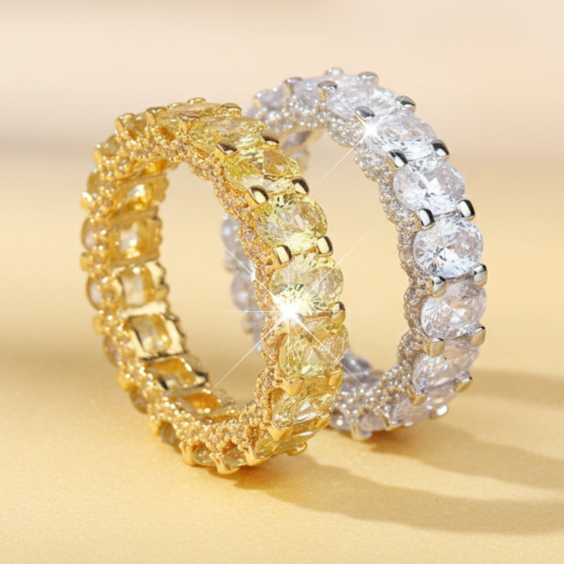 💎Modischer Mémoire-Ring mit glitzernden Zirkonia-Steinen💎