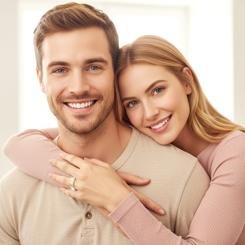💎Modischer Mémoire-Ring mit glitzernden Zirkonia-Steinen💎