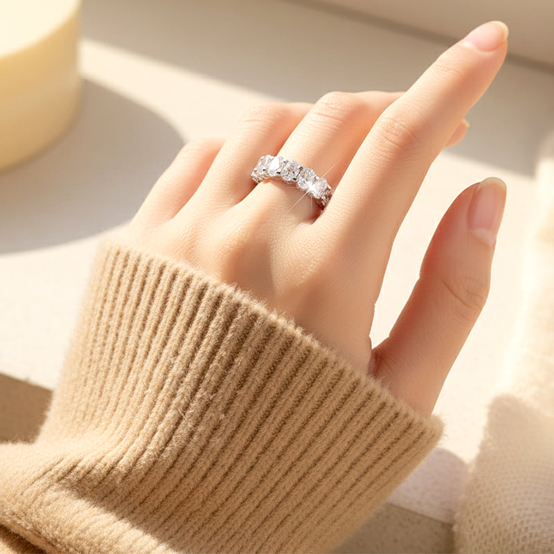 💎Modischer Mémoire-Ring mit glitzernden Zirkonia-Steinen💎