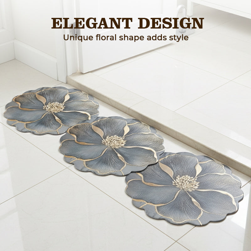 🔥Solange der Vorrat reicht 50 % Rabatt!🎉Blumenmuster-Schnelltrocknende Badematte