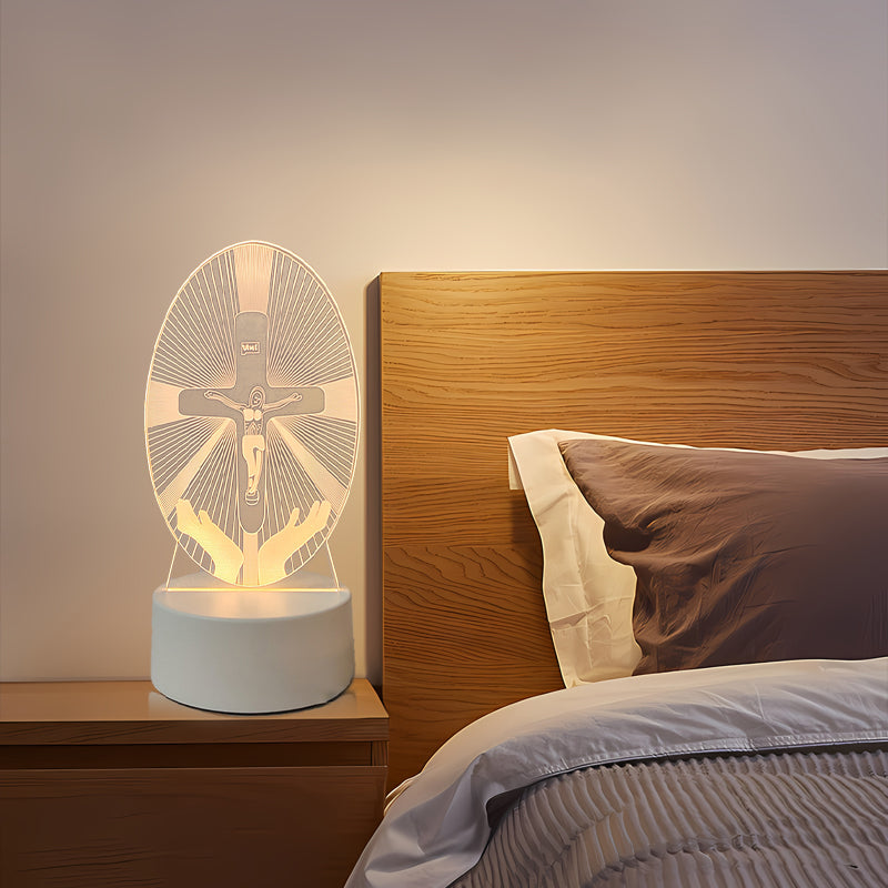 🎅 Das perfekte Weihnachtsgeschenk – Bis zu 49 % Rabatt 🙏 Inspirierende LED-Nachtlampe aus Acryl mit religiösem Motiv ✝️ Gebetslampe für Jungfrauen
