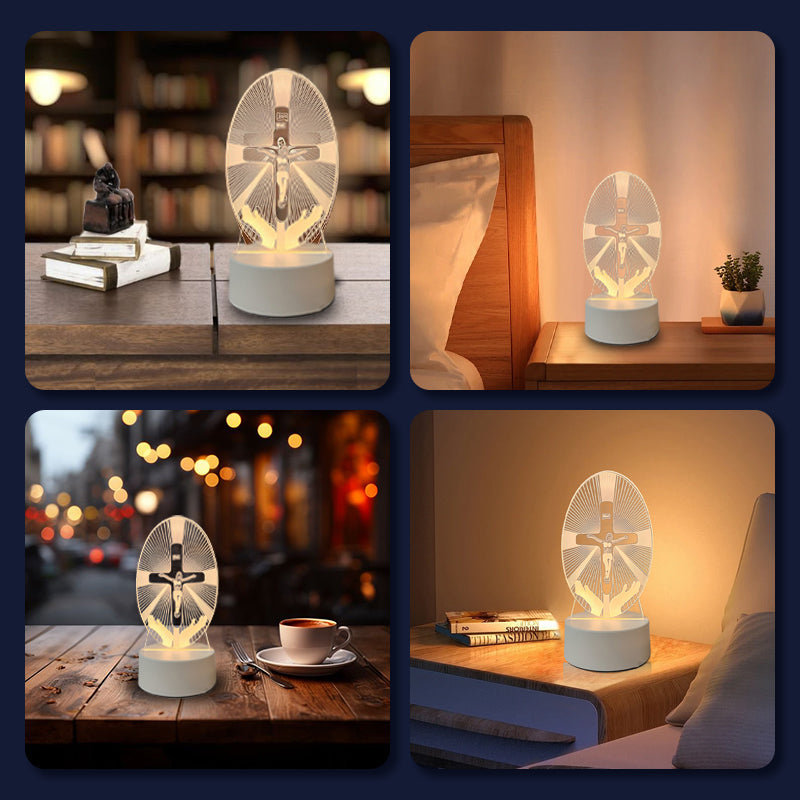 🎅 Das perfekte Weihnachtsgeschenk – Bis zu 49 % Rabatt 🙏 Inspirierende LED-Nachtlampe aus Acryl mit religiösem Motiv ✝️ Gebetslampe für Jungfrauen