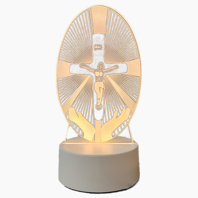 🎅 Das perfekte Weihnachtsgeschenk – Bis zu 49 % Rabatt 🙏 Inspirierende LED-Nachtlampe aus Acryl mit religiösem Motiv ✝️ Gebetslampe für Jungfrauen