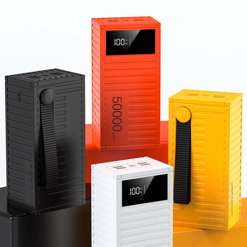 Schnellladende Powerbank mit digitaler Anzeige