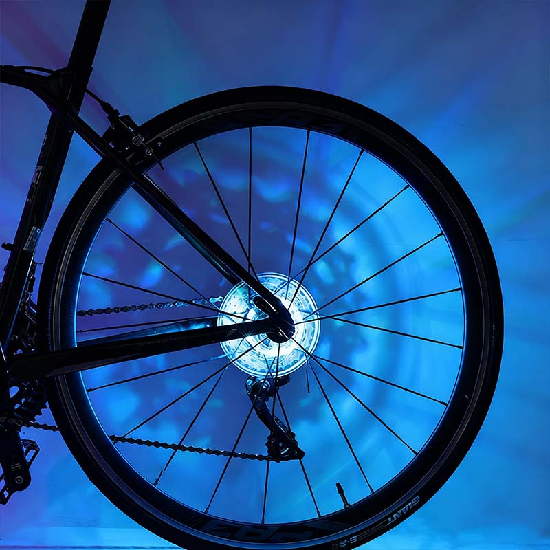 ✨ LED-Fahrradnabenleuchte für Nachtfahrten