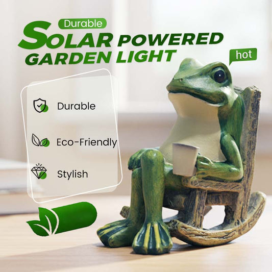 ⌛ Nur noch 3 Tage – 50 % auf alles! ⏰Solarbetriebenes schaukelndes Frosch-Stuhl-Ornament
