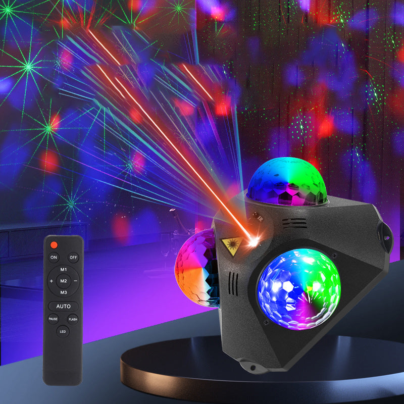 📢📢50 % RABATT !! 🌟3-Kugel Soundaktivierter Laser-Partylicht