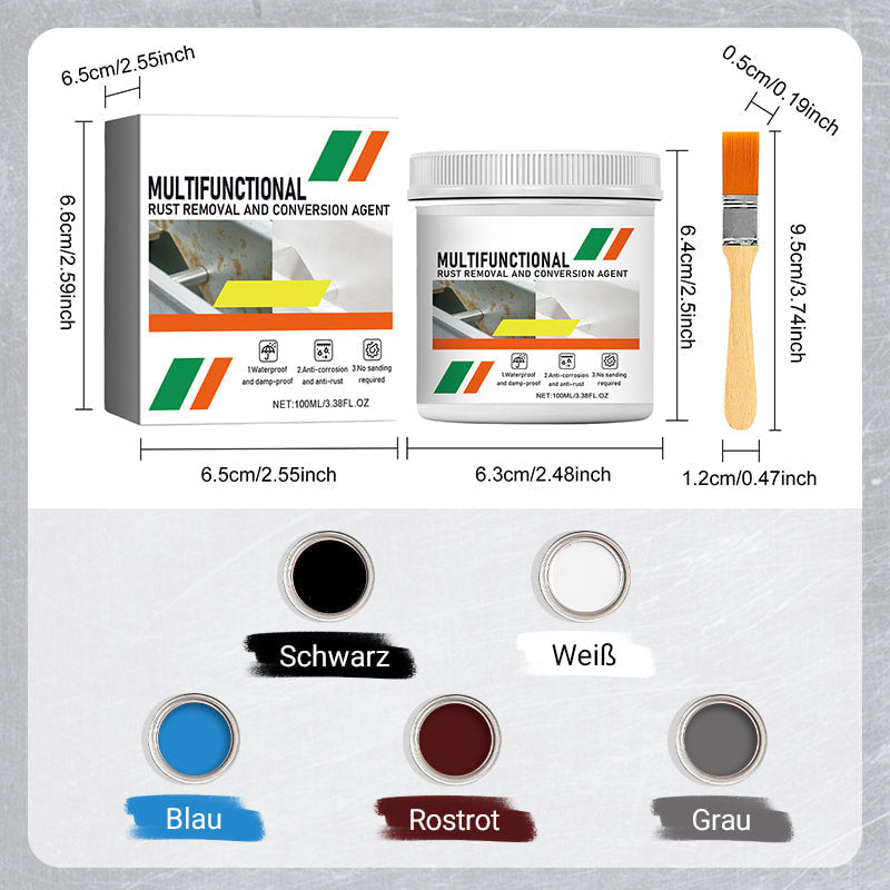 💎 50% RABATT! 💎 Rostentferner & Konversionsfarbe 2-in-1 – Sofortige Wirkung, Langfristiger Korrosionsschutz 🛠️🛡️