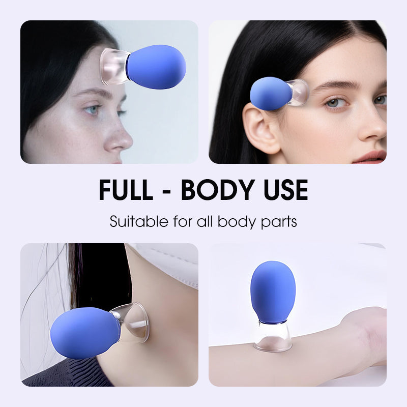Glas-Massagegerät mit Schröpfgläsern