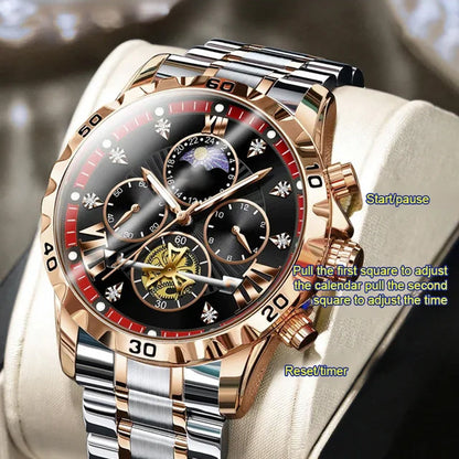 Men's Luminous Waterproof Flywheel Quartz Watch🔥Letzter Tag mit 50 % Rabatt🔥