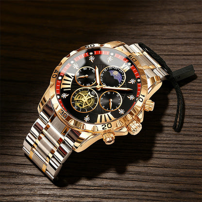 Men's Luminous Waterproof Flywheel Quartz Watch🔥Letzter Tag mit 50 % Rabatt🔥