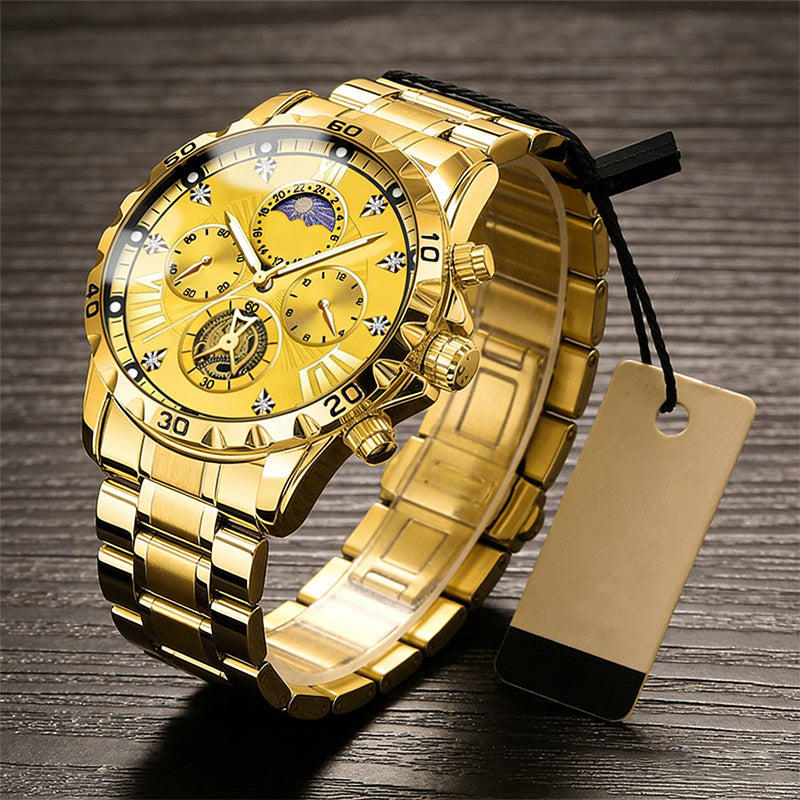 Men's Luminous Waterproof Flywheel Quartz Watch🔥Letzter Tag mit 50 % Rabatt🔥