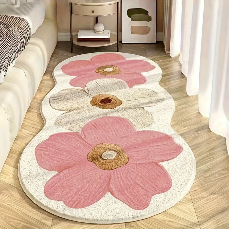 📢📢 50 % RABATT!! 🎅 Weicher Teppich mit unregelmäßigem Blumenmuster