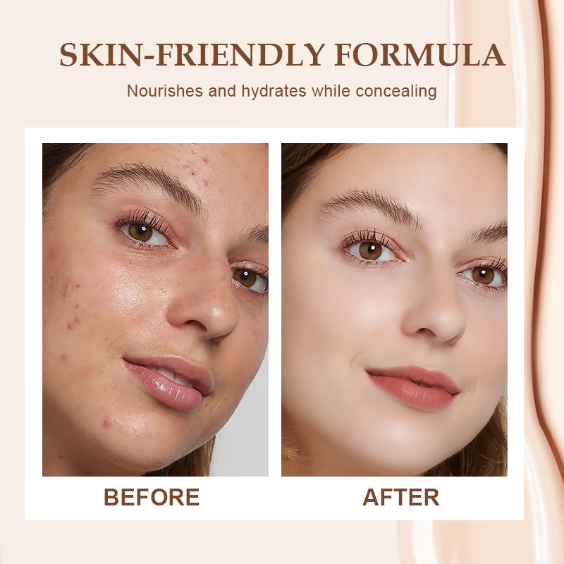 🔥 Kauf 2, erhalte 1 gratis! Geschenk: 09#🎁⏰ Langanhaltende, matte Concealer-Foundation | Hält auch bei Hitze & Feuchtigkeit stand – verdeckt Unreinheiten und verblasst nicht!✨✨