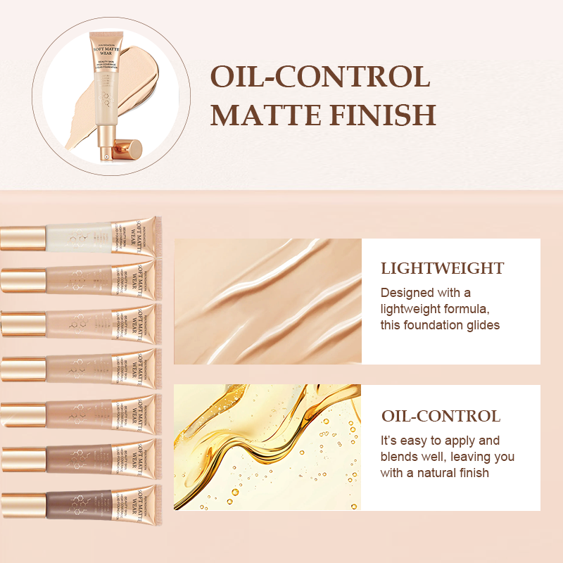 🔥 Kauf 2, erhalte 1 gratis! Geschenk: 09#🎁⏰ Langanhaltende, matte Concealer-Foundation | Hält auch bei Hitze & Feuchtigkeit stand – verdeckt Unreinheiten und verblasst nicht!✨✨