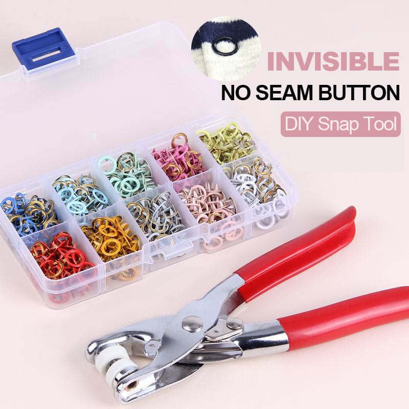 🧵 50% RABATT! 🔘 DIY-Knopf-Set – Komplettes Werkzeugset, einfache Anwendung & langlebige Befestigung – Ideal zum Reparieren & Verstärken Ihrer Kleidung ✂️