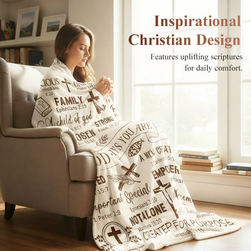 ✨ 50 % RABATT !!✨ 🛌Inspirierende christliche Tagesdecke🛌