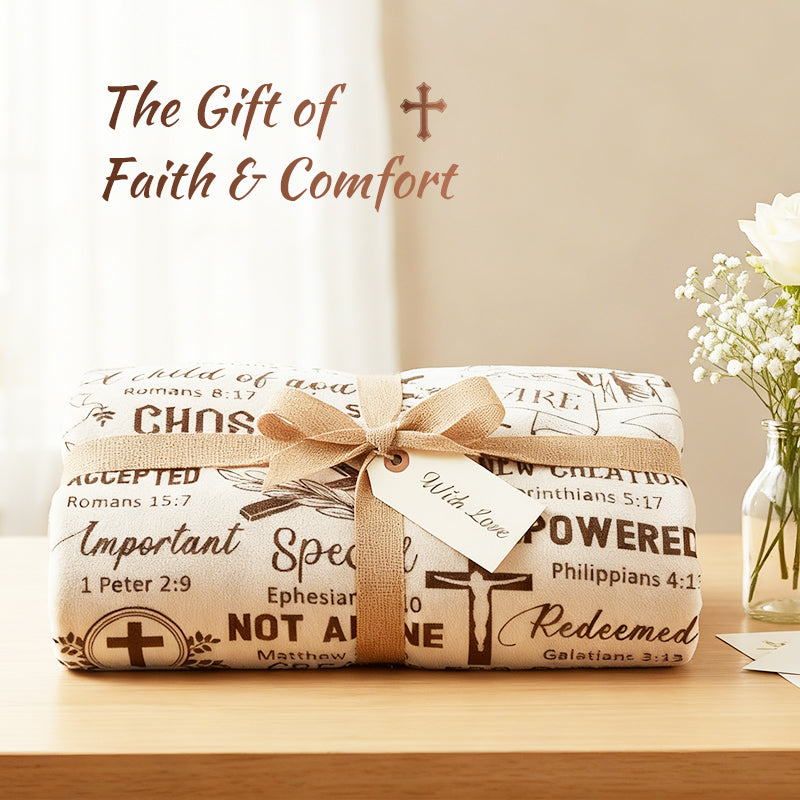 ✨ 50 % RABATT !!✨ 🛌Inspirierende christliche Tagesdecke🛌
