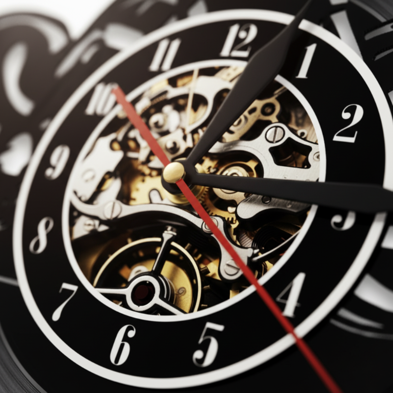 🎵 Motorrad-Rekord-Wanduhr – Retro Vinyl Art &amp; LED-Beleuchtung! Einzigartig &amp; stilvoll! ✨